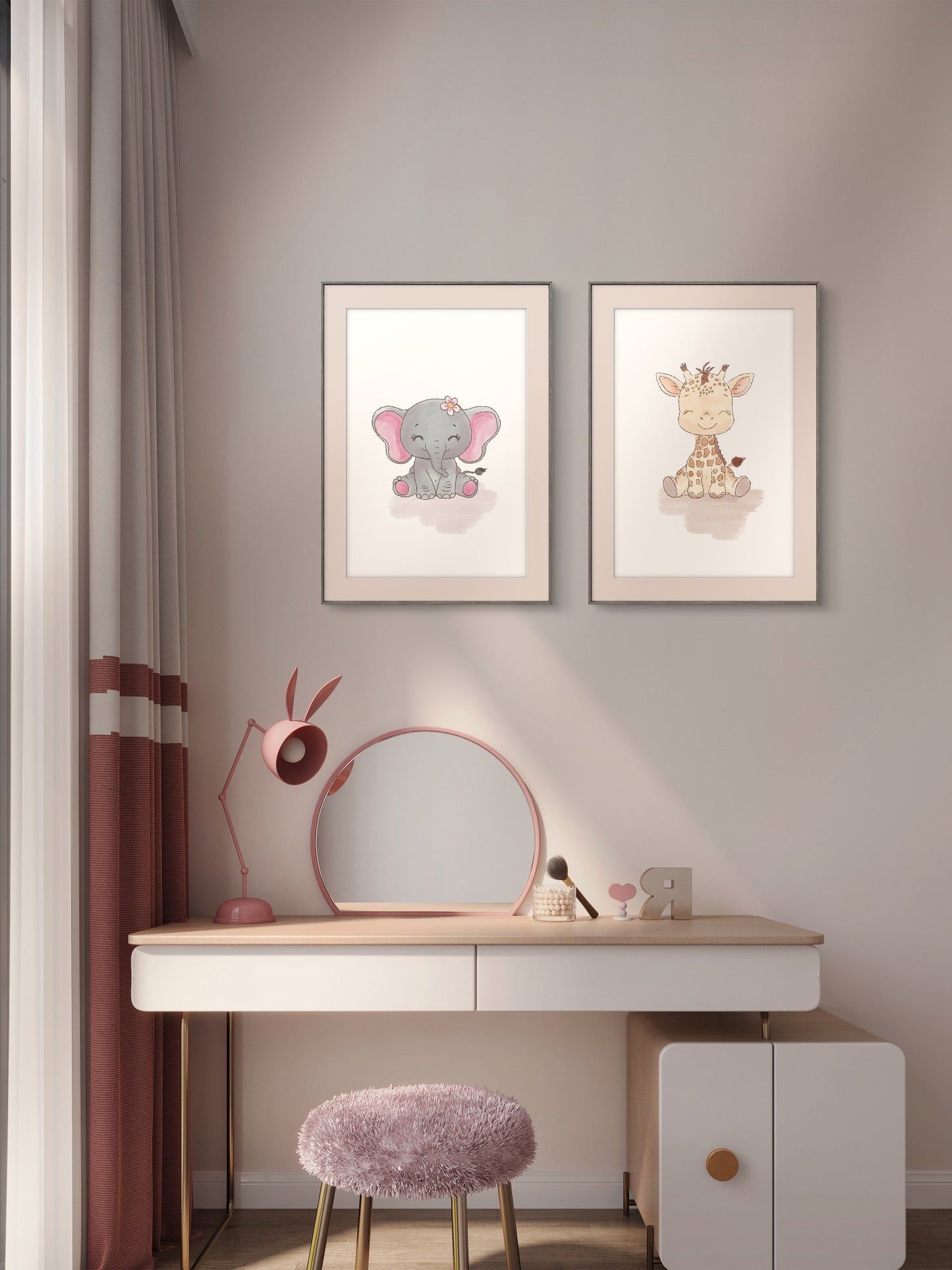 'Baby Giraffe' Print