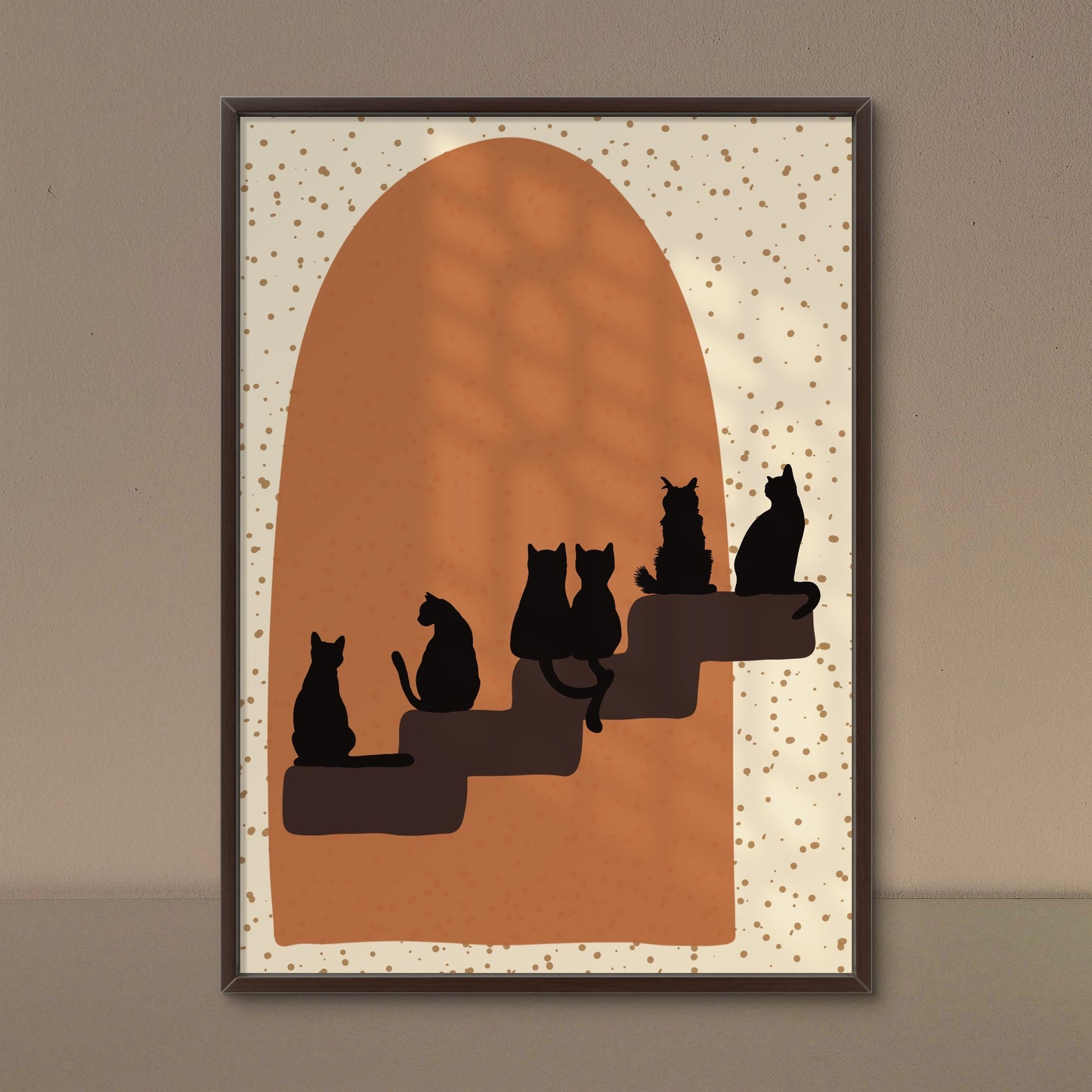 Cat Silhouette Procreate Stamps. Digital Files.