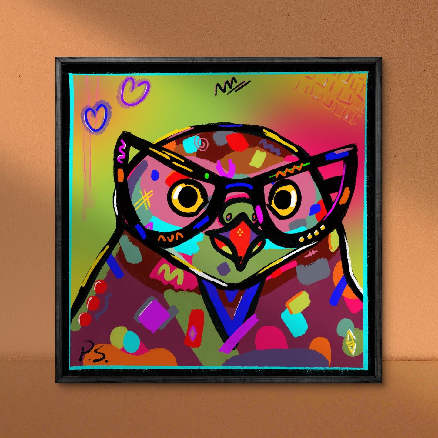 'Funky Owl. Funky Animals Series' Print