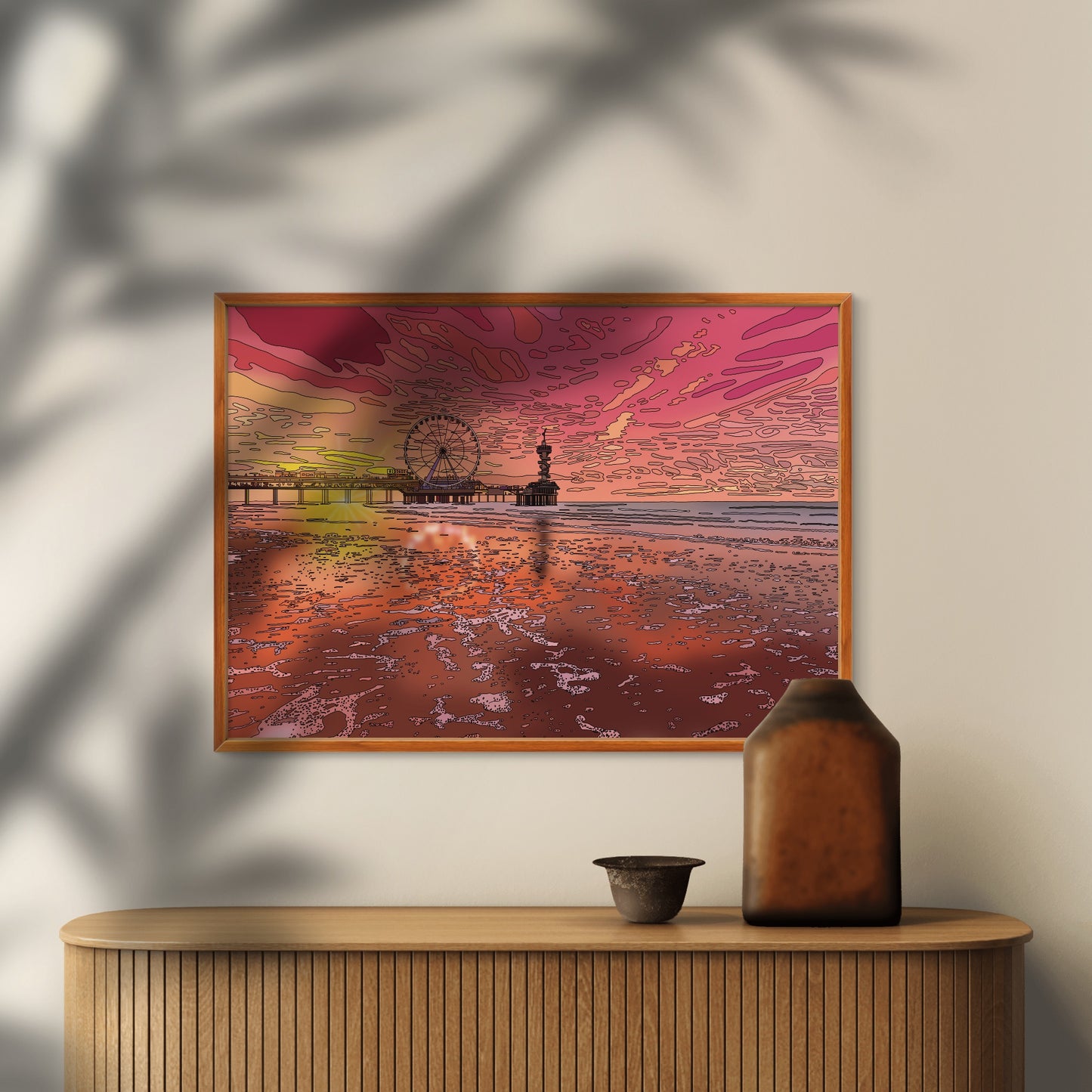 'Sunset in Scheveningen, The Netherlands' Print