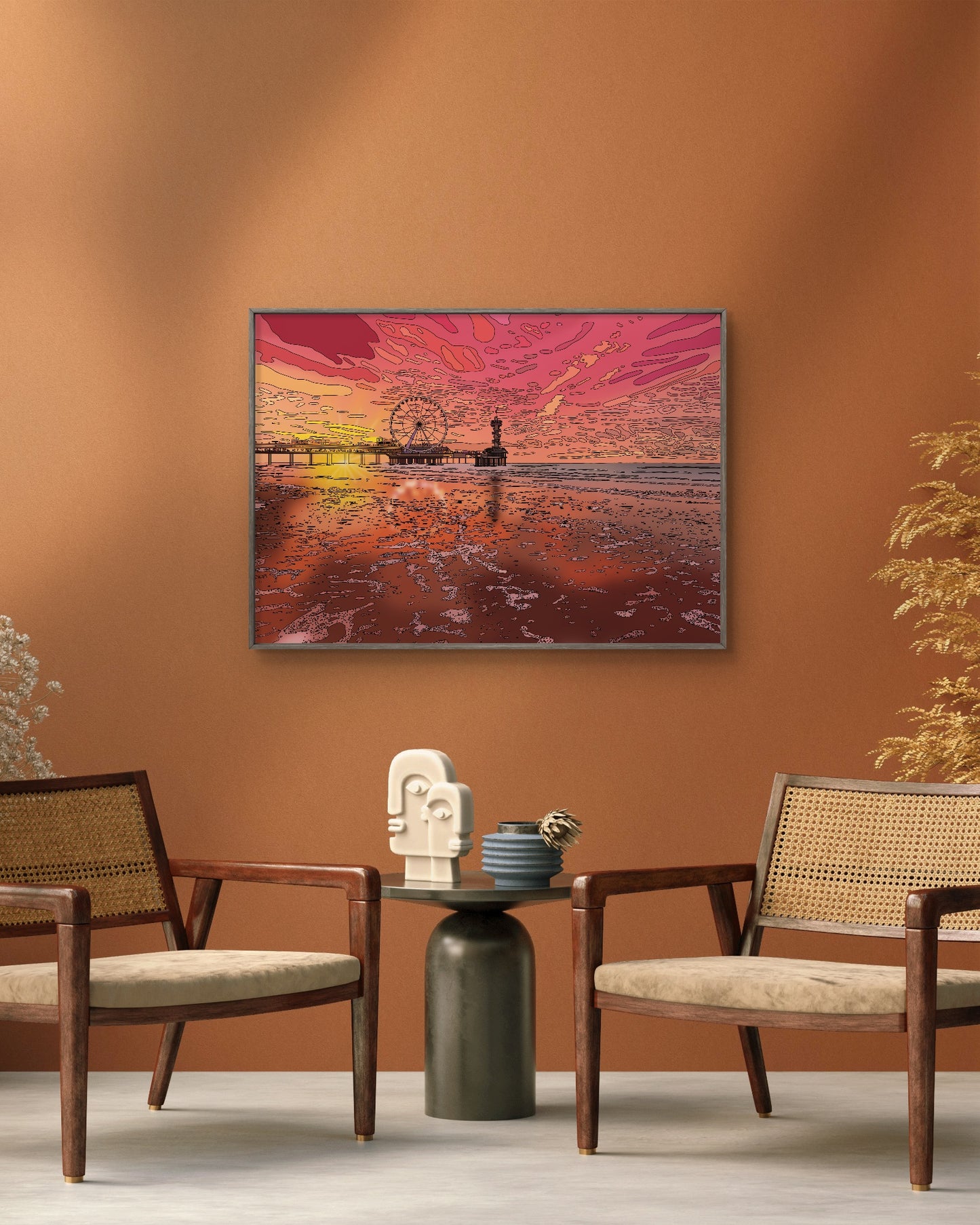 'Sunset in Scheveningen, The Netherlands' Print