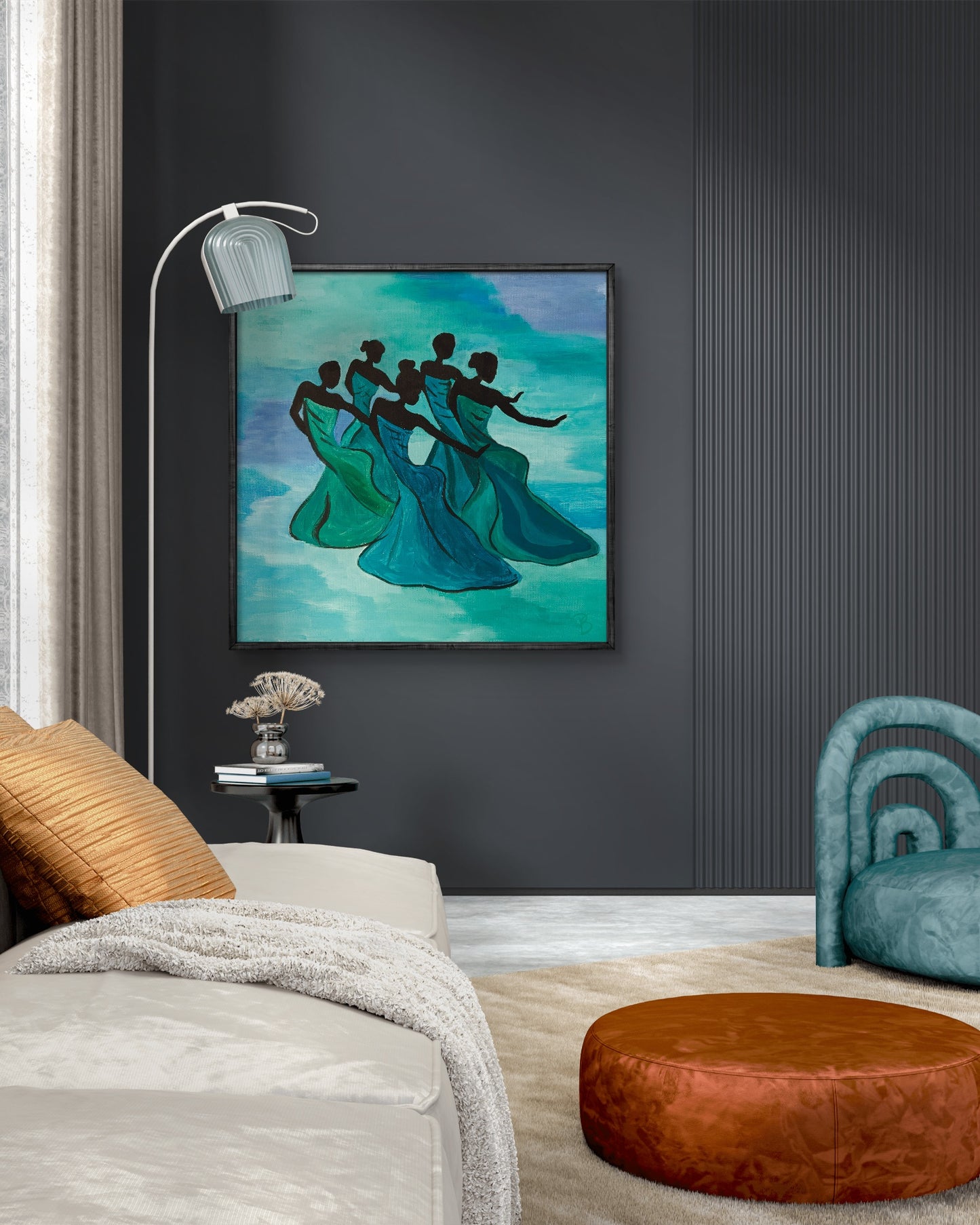 'Dancing Women' Canvas Painting