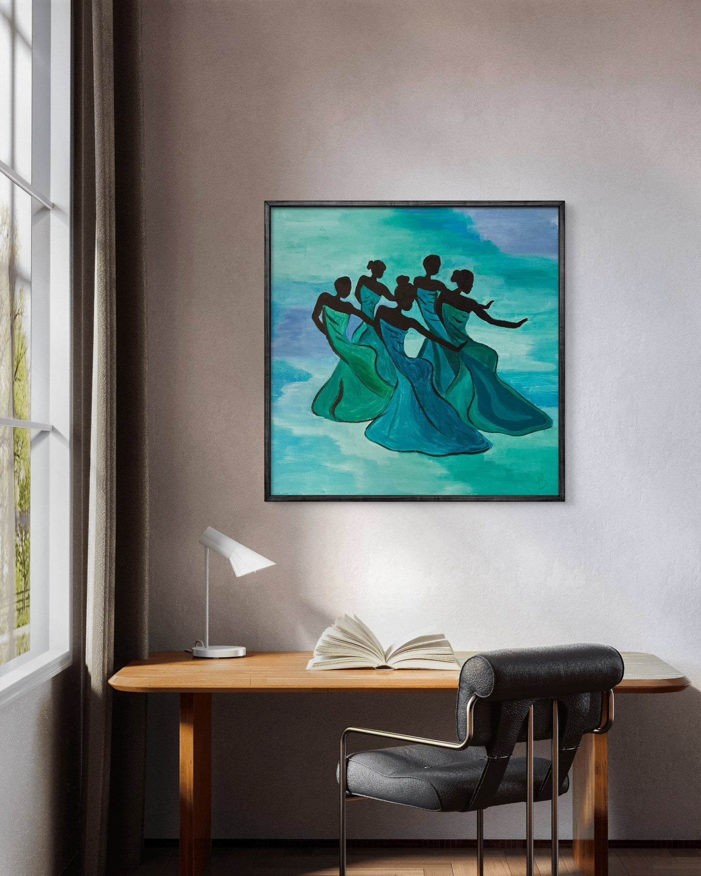 'Dancing Women' Canvas Painting