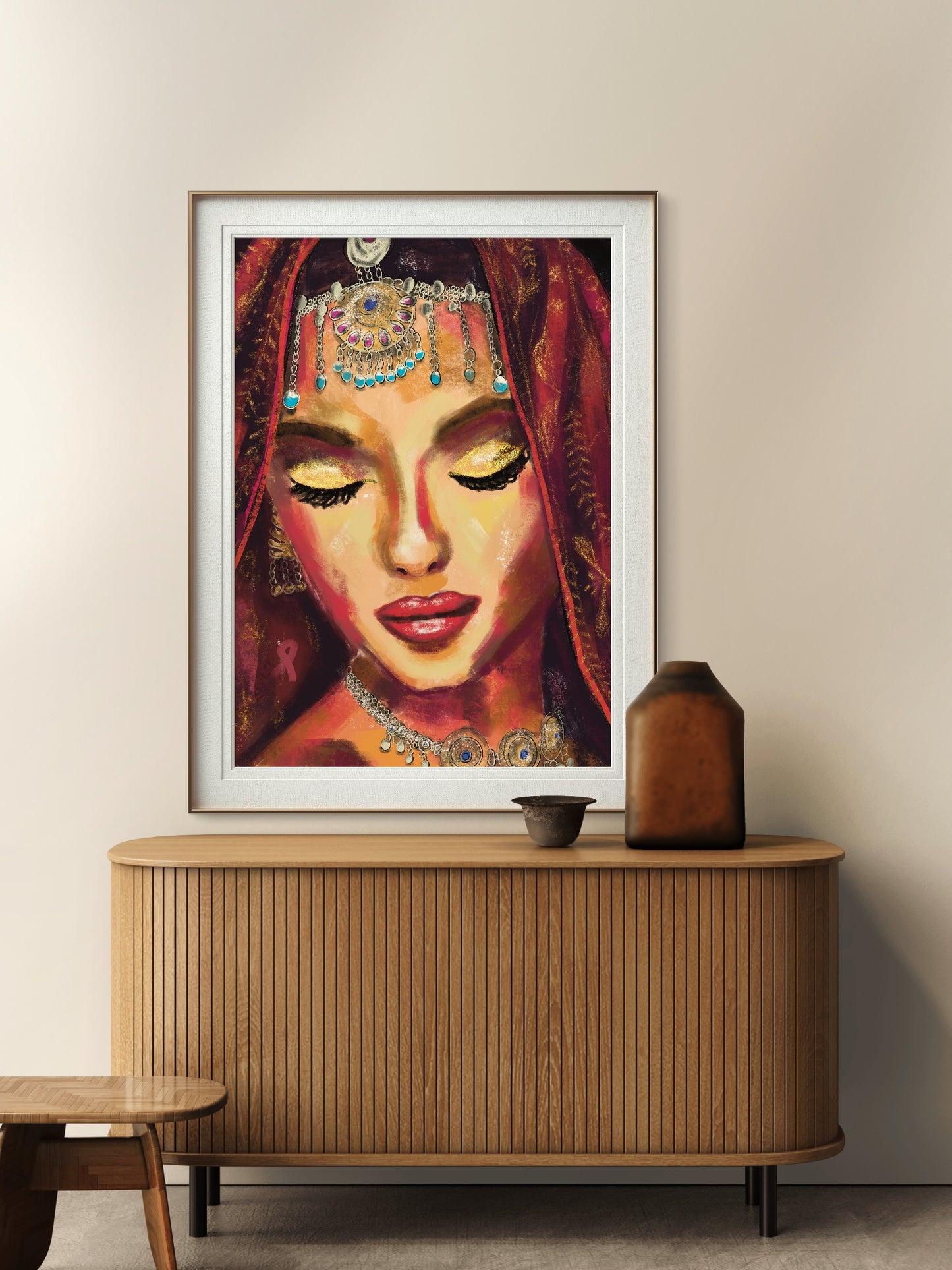 'Indian Princess' Print
