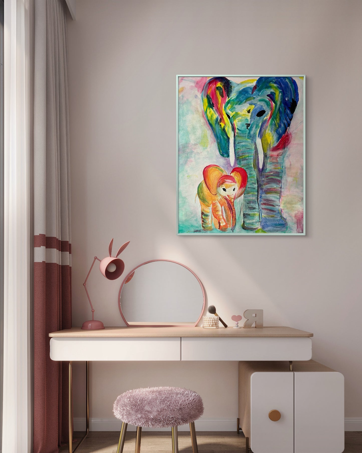 'Elephant Family' Print