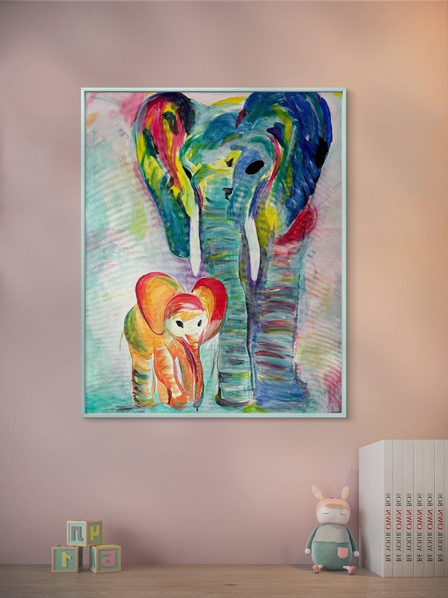 'Elephant Family' Print