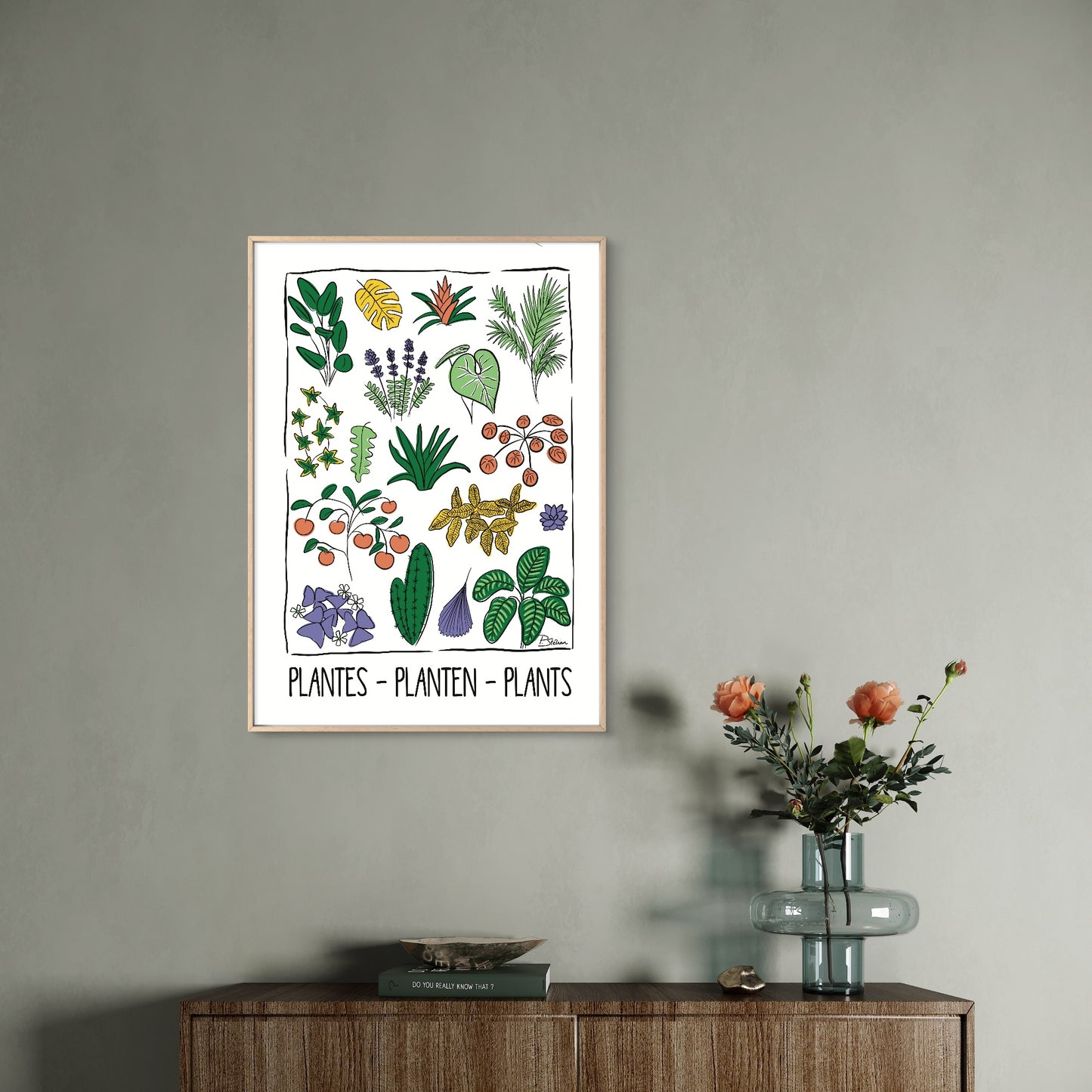 ‘Plantes - Planten - Plants’ Print