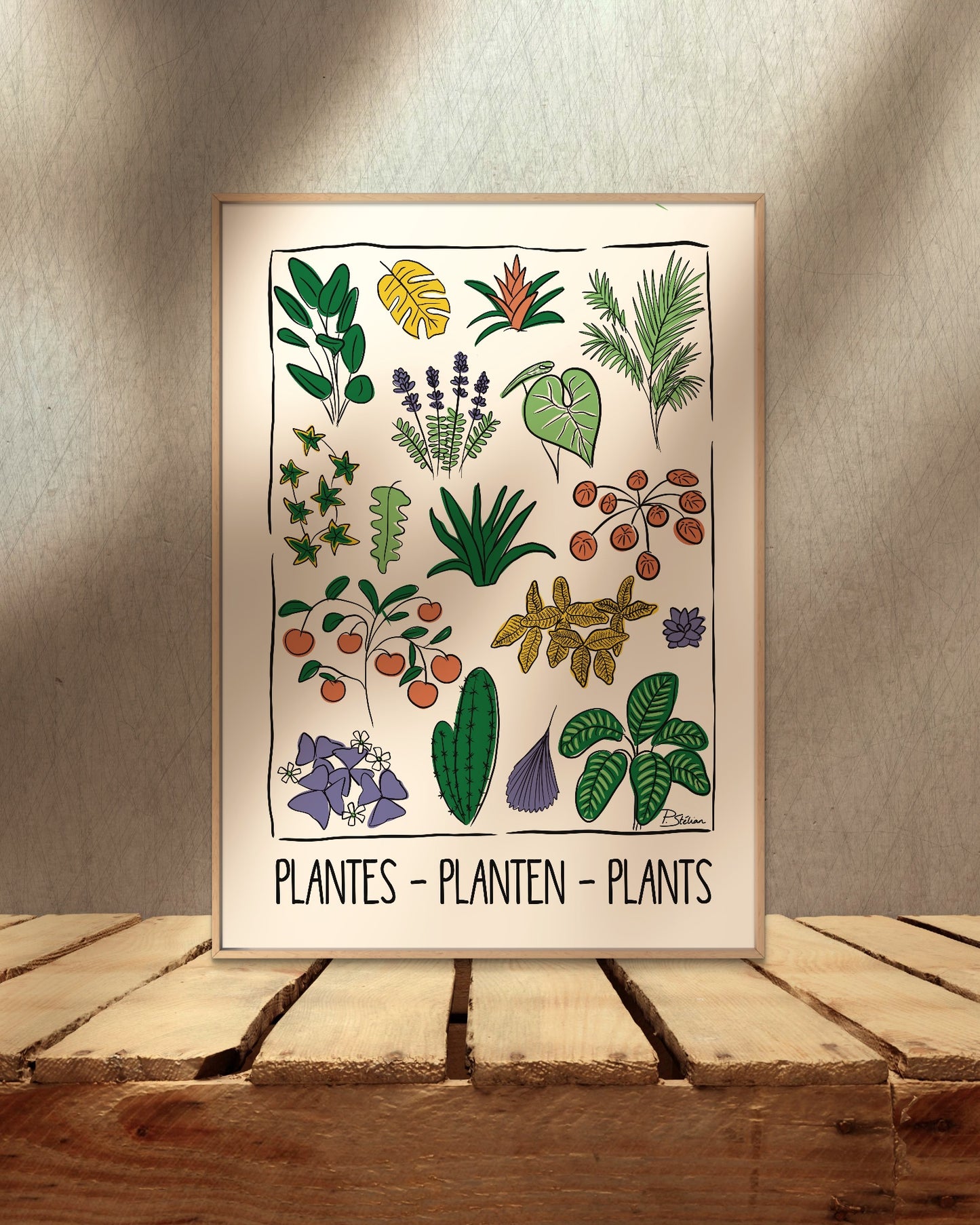 ‘Plantes - Planten - Plants’ Print