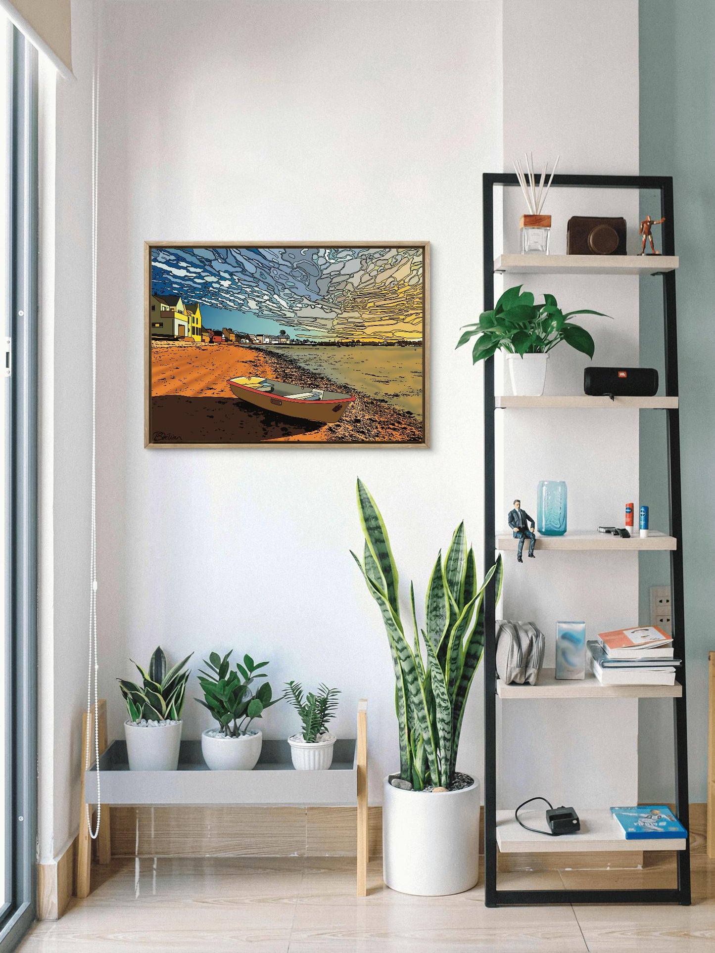 'Sunset at Île Tudy, France' Print