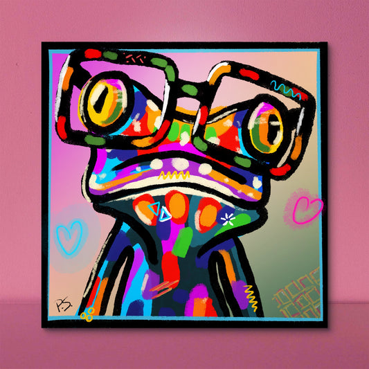 'Funky Frog. Funky Animals Series' Print