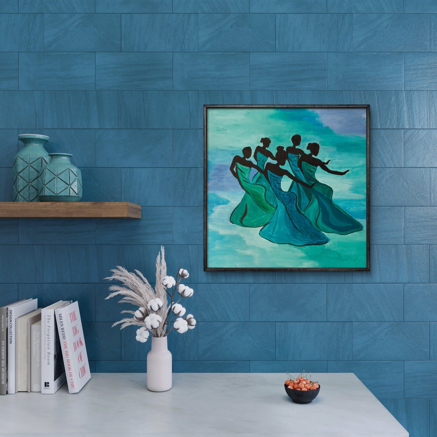 'Dancing Women' Canvas Painting