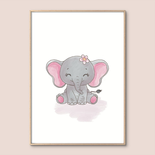 'Baby Elephant' Print