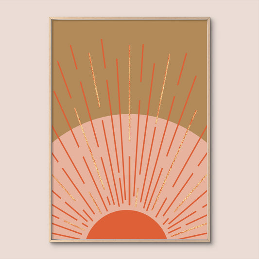 'Sunrise. Boho Series 01' Print