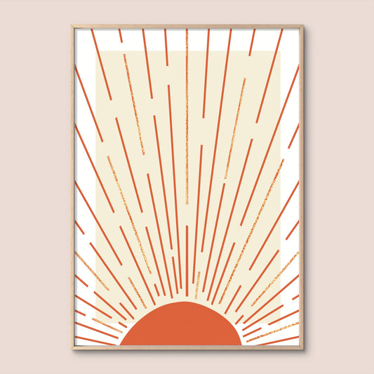 'Rise and Shine. Boho Series 01' Print