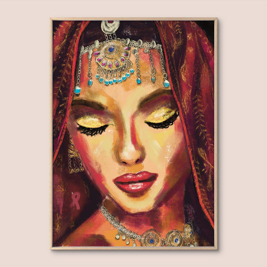 'Indian Princess' Print