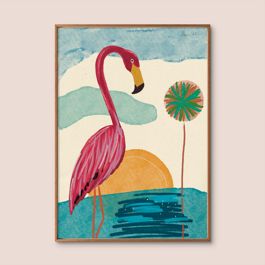 ‘Flamingo Vibes' Print
