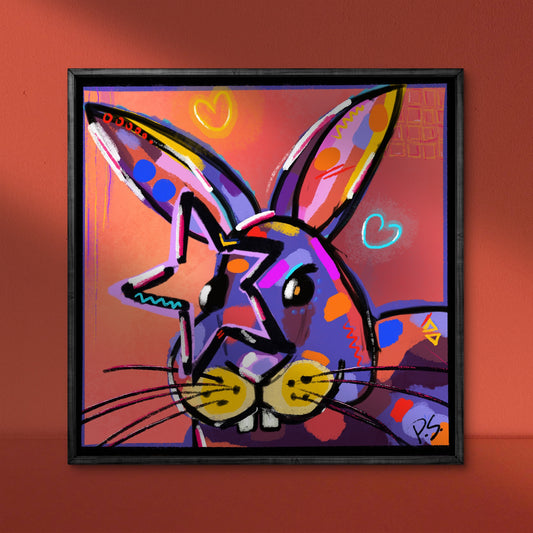 'Funky Rabbit. Funky Animals Series' Print